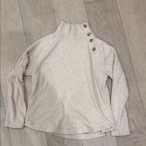 J. Crew Light Tan Buttoned Sweater
